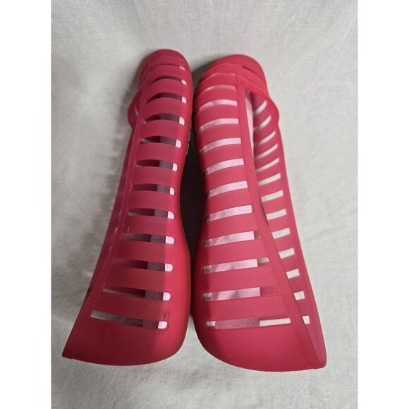 Crocs Adrina II Closed Toe Slip On Jelly Flats Women’s Size 9 Ballet Shoes Pink - Picture 7 of 10